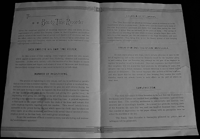 Bundy Time Recorder Leaflet