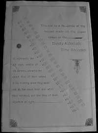 Bundy Time Recorder Leaflet