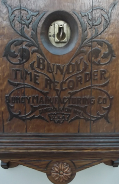 Bundy Clock Engraving