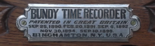 Bundy Patent Plate