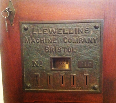 Llewellin Time Recorder Front Plate